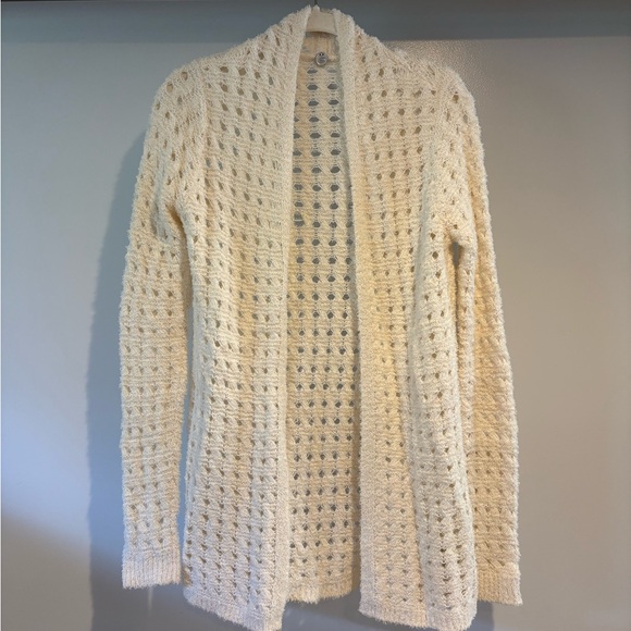 Margaret O'Leary Sweaters - Margaret O’Leary Open-Knit Cream Sweater
